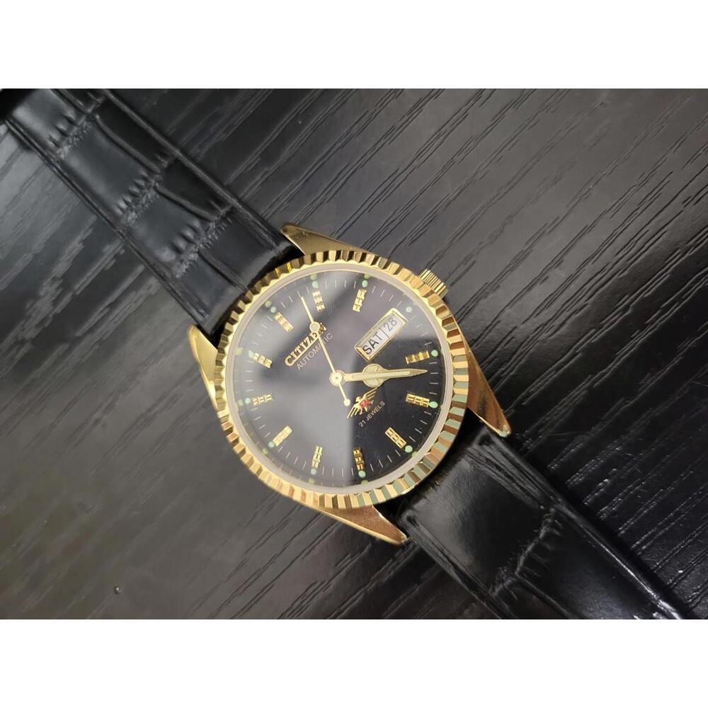 RARE Mint Vintage Citizen Eagle 7 Automatic‎ Day Date Men's Watch